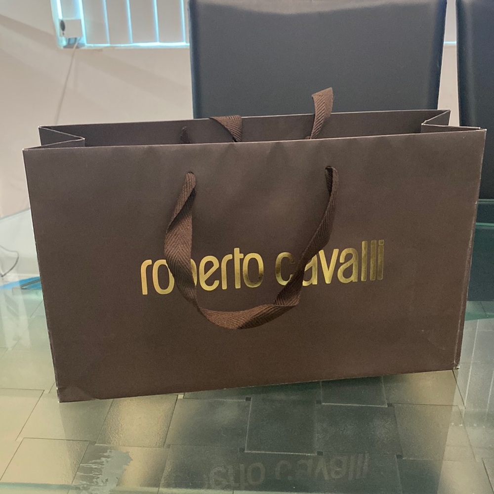 Roberto Cavalli, Armani, Diesel, Apple Shopping Bags